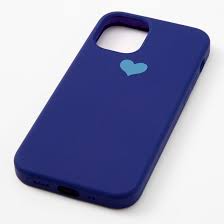 Claire's phone cases iphone 12. Navy Heart Protective Phone Case Fits Iphone 12 Pro Max Claire S
