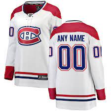 Montreal canadiens blank red home youth premier team jersey. Montreal Canadiens Fanatics Branded Women S Away Breakaway Custom Jersey White