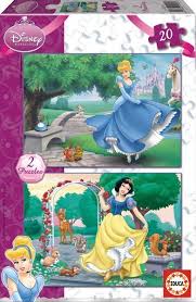 4.5 out of 5 stars. 8412668142060 Educa Jigsaw Puzzles 20 Pieces Each 2 In 1 Disney Princesses Snow White And Ci