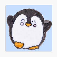 Cute Kawaii Penguin Canvas Print By Sillybanana Kawaii Penguin Penguin Art Art Prints