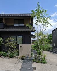 アオダモの庭 和モダン 庭 庭 和風の家