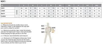 Ariat Mens Apparel Shirt And Outerwear Size Chart Western