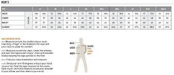 ariat mens apparel shirt and outerwear size chart western