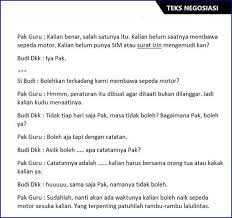 Contoh teks negosiasi bisnis, jual beli, sekolah, masyarakat, keluarga, konflik jual beli mobil, sekolah, pengusaha dan pihak bank, paling lengkap. 1 Contoh Teks Negosiasi Adalah Baik Benar Mudah Dibuat