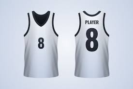 Download Front And Back White Basketball Jersey Template Basketball Jersey Athletic Tank Tops Jersey