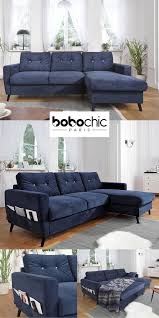 Canape D Angle Convertible Coffre Velours Scandi Bobochic Canape Angle Convertible Canape Angle Canape