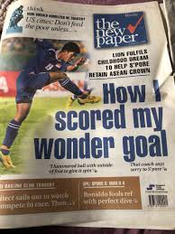 Find all singapore news in spheres like trade, healthcare and. Football Singapore Asean Champions New Paper And Today News Paper Books Stationery Magazines Others On Carousell