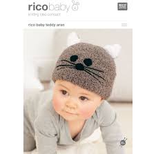 7 knitted cat hat patterns. Rico Baby Classic Dk Cat Hat Knitting Pattern 202 At John Lewis Partners