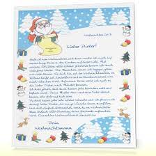 Ausmalbild weihnachtsmann liest briefe von den kindern. Brief Vom Weihnachtsmann