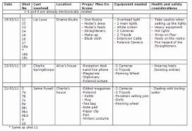 Film Schedule Template Lovely The Crimson Carpet In Production Schedule Template Templates Schedule Templates