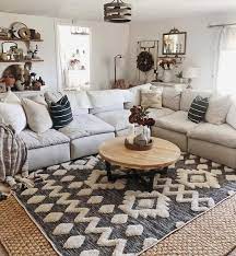 Pin By Hatrid On Living Room Ideas In 2021 Layered Rugs Living Room Rugs In Living Room Farm House Living Room