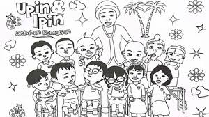 Gambar mewarnai upin ipin untuk anak paud dan tk. Kumpulan Gambar Mewarnai Kartun Upin Ipin Seribu Animasi