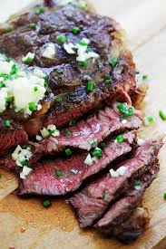 Garlic Chive Butter Steak The Juiciest And Most Tender Steak With Garlic Chive Butter This Steak Takes 15 Minutes On A Gril Steak Butter Recipes Beef Dinner
