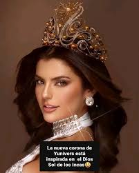 LA CORONA ES PERUANA! ✨️🇵🇪 Tras haberse develado la nueva corona de MISS  UNIVERSE el día de hoy, los fans peruanos comienzan a mencionar que está  inspirada en el Dios del Sol