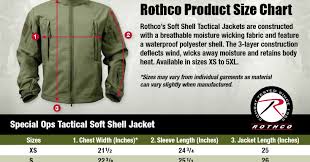 Rothcos Camobloge Rothcos New Size Charts