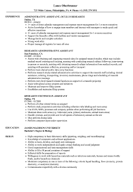 For any research assistant job, being able to show relevant work experience is the most aspect of your resume. Research Assistant Research Assistant Resume Samples Velvet Jobs