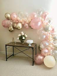 Rose Gold Balloon Garland Diy Kit Rose Gold New Chrome Gold Etsy Rose Gold Bridal Shower Rose Gold Decor Balloon Garland Diy