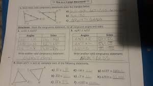 She measures the angle of elevation from ground level to the top of the monument as 20.7°. Unit 4 Congruent Triangle Homework 4 Congruent Triangle Youtube