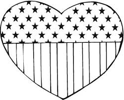 Reminds Me Of Love American Style D American Flag Coloring Page Memorial Day Coloring Pages Heart Coloring Pages