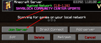 Each device on your network has a private ip address only seen by other devices on the local network. Guide How To Get To The Skyblock Hub Hypixel Minecraft Server And Maps