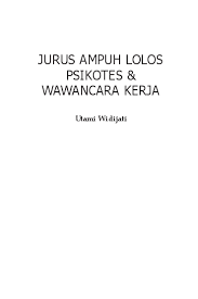 Psikotes restoran ~ psikotes restoran / contoh soal psikotes menggambar orang : Pdf Jurus Ampuh Lolos Psikotes Wawancara Kerja Beny Saeful Academia Edu