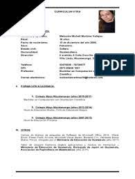 30 plantillas de curriculum vitae en pdf para descargar. Curriculum Vitae Guatemala Microsoft