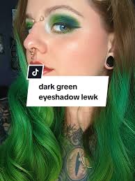 Green Hair with Eyeshadow