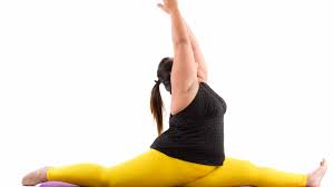 Walk hands a few inches forward and spread fingers wide, pressing palms into mat. How To Start Yoga When You Re Bigger Bodied