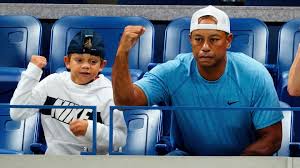 Tiger woods makes his official return to the pga tour tonight playing for a cheque worth close to £1million. All Eyes On Team Woods As Tiger And Cub Charlie Join Forces