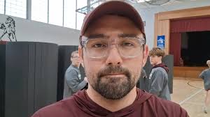 Lakeland Elementary School Principal Gary Dancer with a presentation