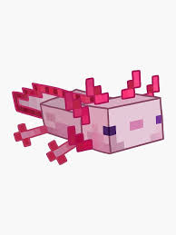 Look at them they are so cute smiley. Minecraft Axolotl Sticker By Shana In 2021 Minecraft Drawings Axolotl Minecraft Art