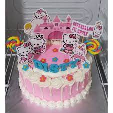 Gambar hello kitty terbaru picture hello kitty kucing lucu yang bikin gemes. Kue Ulang Tahun Hello Kitty Harga Terbaik Roti Kue Makanan Minuman Agustus 2021 Shopee Indonesia