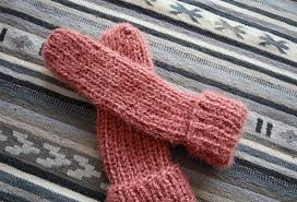 This is a perfect pattern for learning to knit socks on two circular needles. Cozy Slipper Socks Easy Chunky Knit Tube Socks The Snugglery