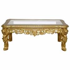 French Coffee Table Louis Xv Baroque Rococo Gold Carved Glass Table Solid Wood Antique Coffee Tables French Coffee Table Coffee Table