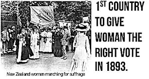 ON THIS DAY: NZ WOMEN GOT THE RIGHT TO VOTE On the 19th September 1893, 129 years ago today, New Zealand became the first country in the world to grant women the