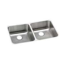 See full list on elkay.com Elkay Lustertone Undermount Stainless Steel 31 In 50 50 Double Bowl Kitchen Sink With 5 5 In Bowl Eluhad311855 The Home Depot