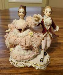 We have almost everything on ebay. Delightful Minuet Dance Couple Irish Dresden Figurines For Sale Fleetwoodmac Net