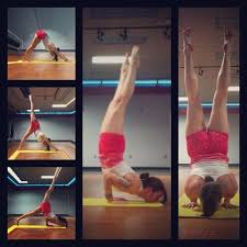 How To Get Into A Chin Stand Pole Dancing Fitness Yoga Inversions Dance Workout