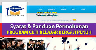 Program ijazah sarjana kaunseling (penyalahgunaan dadah) spada Syarat Panduan Permohonan Program Cuti Belajar Bergaji Penuh Mykssr Com