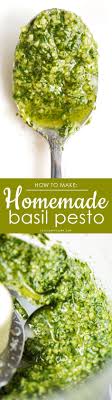 Homemade Basil Pesto Recipe Little Spice Jar Recipe Basil Pesto Recipes Recipes Basil Recipes