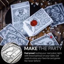 Create your playing cards from scratch in a computer program. Buy Medieval Playing Cards With Unique Seal And Free Card Game Ebook Stand Out With Cool Poker Cards Black Deck Of Playing Cards Unique Illustrated Designs For Kids Adults Playing Card