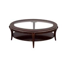 Coffee is very interesting to drink with family or friends, but the place also influence in the taste of coffee when you are enjoy your coffee. 89 Off Wood And Glass Oval Coffee Table Tables