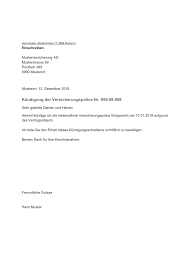 Diese seite zeigt die detailinformationen zu einer vorlage an. Kundigung Versicherung Vorlage Schweiz Kostenlos Downloaden