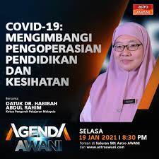 Datuk/tuan/ puan, surat pekeliling ikhtisas kementerian pendidikan malaysia bilangan 5 tahun 2019. Kpm On Twitter Saksikan Temu Bual Datuk Dr Habibah Binti Abdul Rahim Ketua Pengarah Pelajaran Malaysia Dalam Rancangan Agenda Awani Membincangkan Covid 19 Mengimbangi Pengoperasian Pendidikan Dan Kesihatan Pada Hari Ni Jam 8 30