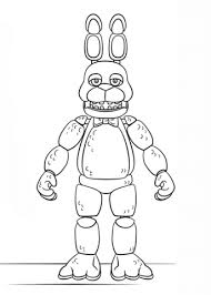 Fnaf Toy Bonnie Coloring Page Fnaf Coloring Pages Coloring Pages Free Coloring Pages