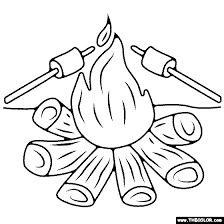 Color in this picture of a campfire and others with our library of online coloring pages. Top Rated Coloring Pages