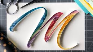 Papercraft quilling cap letters after effects template. How To Do The Outline Of The Quilling Artwork Let S See While Creating The Letter M Youtube