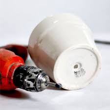 Drill A Hole In Ceramic Tutorial By Gray House Studio Ceramic Pots Ceramic Pot Diy Gutters
