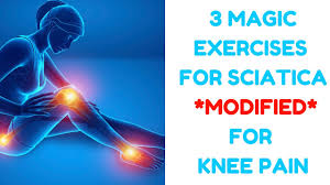 Take pressure off of the sciatic nerve. 3 Magic Exercises For Sciatica Modified For Sore Knees Youtube