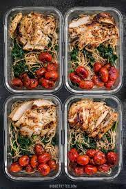 This meal was tasty with the spicy ingredients noodles veggies and sprinkling of cheese. Garlic Parmesan Kale Pasta Meal Prep Budget Bytes